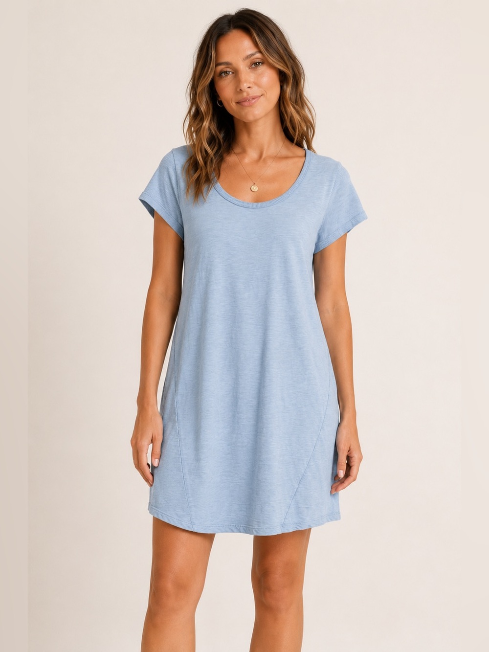 Dylan‎ Light Blue Cotton T-Shirt Dress Small